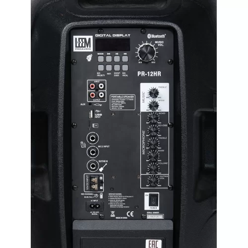 Leem PR-15HR Портативная АС, 100 Вт., 15", MP3, Bluetooth, 2 радиомикрофона