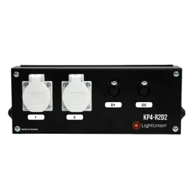 Light Union КР4-R2D2 Коробка розеточная на 2 розетки и 2 DMX