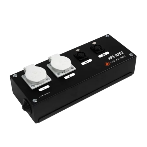 Light Union КР4-R2D2 Коробка розеточная на 2 розетки и 2 DMX