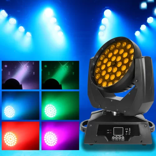 Light Union LU LWZ 36 Wash + Zoom 36x10w Вращающаяся голова RGB+W, 36*10 Вт, 450 Вт