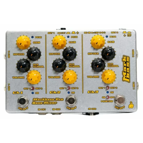 Markbass Pro Bass Mixer Компактный 3-канальный микшер в формате стомпбокса