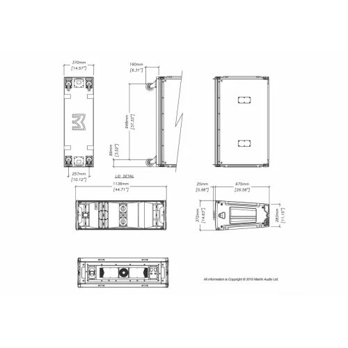 Martin Audio MLA Активный элемент ЛМ, 2700 Вт., 2х12"+2х6,5"