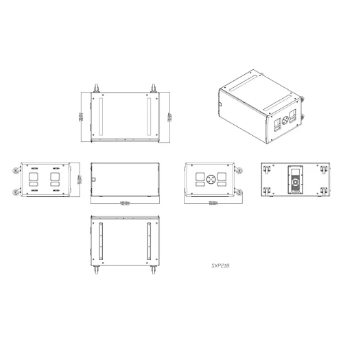 Martin Audio SXP218 Активный сабвуфер, 2000 Вт., 2х18", DSP, Dante