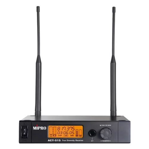 Mipro ACT-515 Одноканальный полурэковый 1/2U узкополосный UHF приёмник