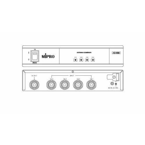 Mipro AD-808 Четырёхканальный передающий антенный комбайнер