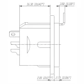 Neutrik NC3FD-L-BAG-1  Панельный разъем XLR "мама"