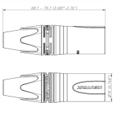 Neutrik NC5MXX-BAG Кабельный разъем XLR male черненый корпус 5 контактов