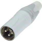 Neutrik NC3MXX-WT Кабельный разъем XLR male, белый крашеный корпус