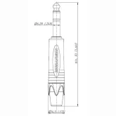 Neutrik NP3X-D Разъем Jack 6.3 мм "папа"