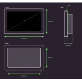Nicolaudie Architectural NATOUCH-1 Настенный сенсорный контроллер для управления DINA или STICK