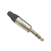 Nordfolk NCJ5264 Кабельный разъем 6.35 мм stereo Jack (TRS), хром