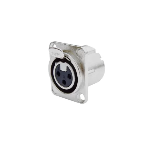 Nordfolk NCX5005 Панельный разъем XLR female 3 pin, хром