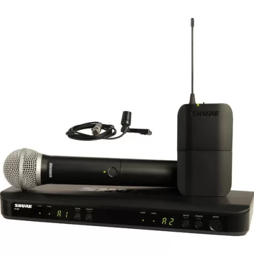 Shure BLX1288E/W85 Радиосистема с ручным передатчиком SM58 и петличным микрофоном WL185