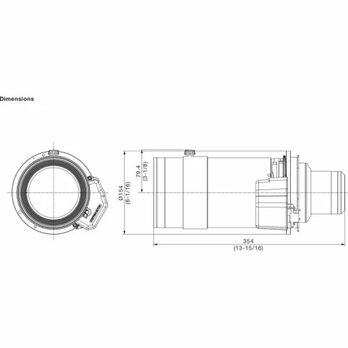 Panasonic ET-D3LEW10 Среднефокусный объектив