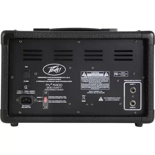 Peavey PV 5300 5-канальный активный микшерный пульт, 2х100 Вт.