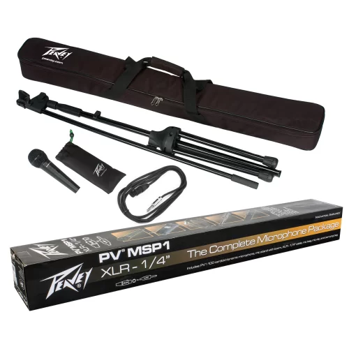 Peavey PV MSP2 1/4' Набор с микрофоном PVI 2, стойкой и кабелем XLR-1/4"