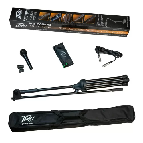 Peavey PV MSP2 XLR XLR Набор с микрофоном PVI 2, стойкой и кабелем XLR-XLR