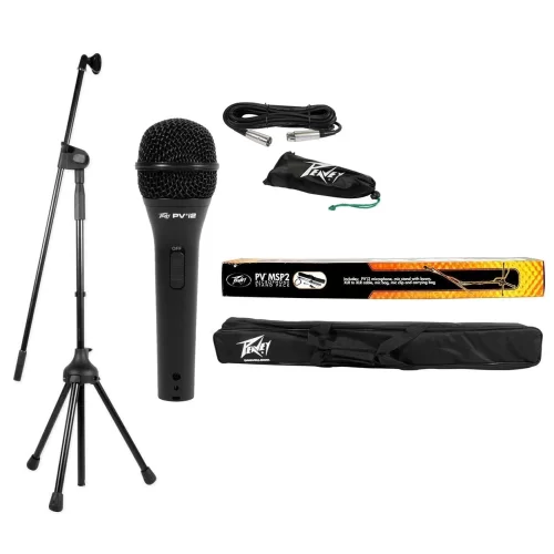 Peavey PV MSP2 XLR XLR Набор с микрофоном PVI 2, стойкой и кабелем XLR-XLR