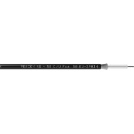 Percon RG 58 C/U FCA Коаксиальный антенный кабель, 0,6 кв.мм (AWG 20), 1х0,6