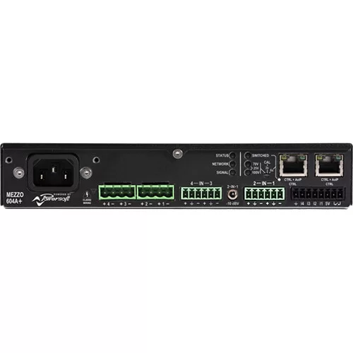 Powersoft Mezzo 604 A+ Усилитель мощности, 4х150 Вт., AES67