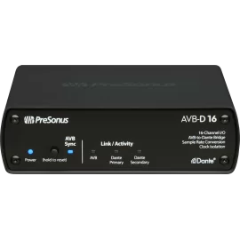 PreSonus AVB-D16 Межcетевой мост AVB-Dante, 16x16 каналов, SRC