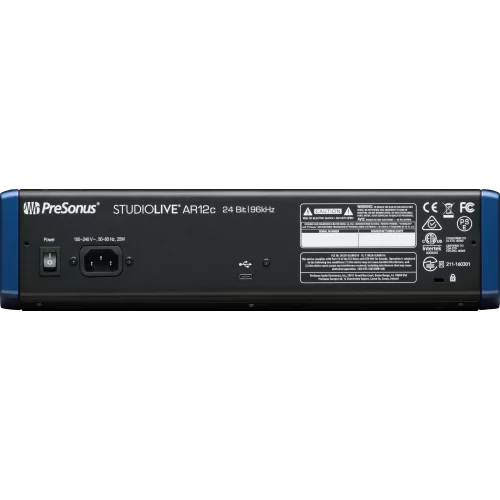 PreSonus StudioLive AR12C 12-канальный микшер, FX, MP3, Bluetooth, REC