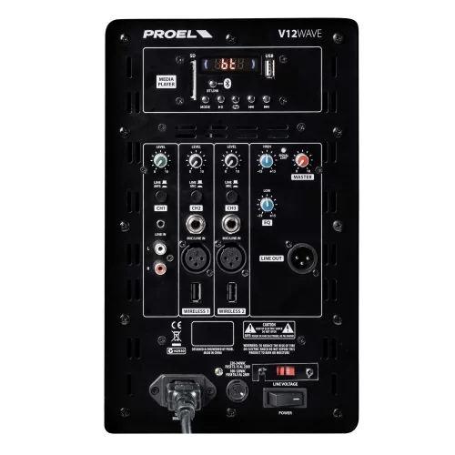 Proel V12WAVE Активная АС, 300 Вт., 12", MP3, Bluetooth