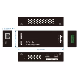 Qtex QAI A2OUT/D Аудиоинтерфейс Dante, 0x2, AES67, PoE