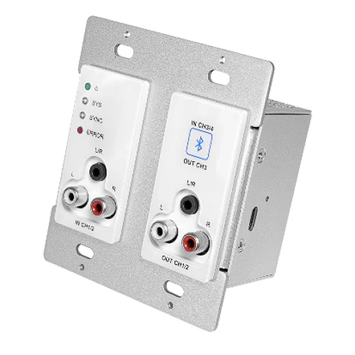 Qtex QAI DBW403 Настенная панель, Аудиоинтерфейс Dante, 2x2
