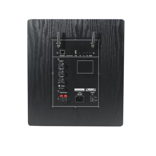 Qtex QAL SUB480WF Активный сабвуфер, 150 Вт., 10", LAN, Wi-Fi, Bluetooth