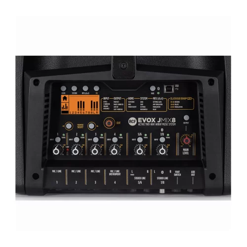 RCF EVOX JMIX8 Активная АС, 800 Вт., 12"+8х2"
