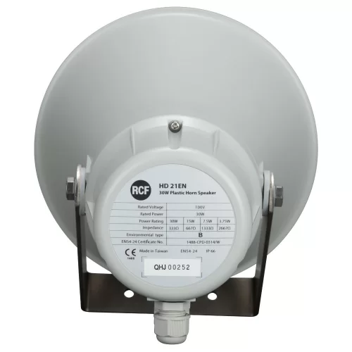 RCF HD 21EN Рупорный громкоговоритель, 2,75/7,5/15/30 Вт., EN54, IP66