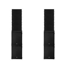 Активный акустический комплект RCF HDL 10-A + 8004-AS, общей мощностью 10600 Вт.