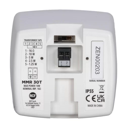 RCF MMR 30T W Настенная АС, 10 Вт., 3", IP55