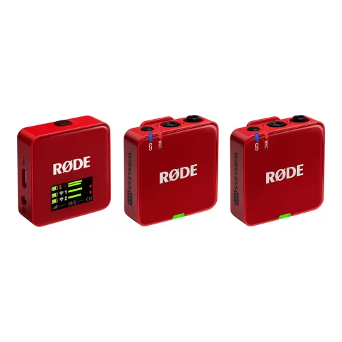 Rode Wireless GO Gen 3 Red 2-канальная накамерная система со встроенным микрофоном