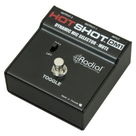 Radial HotShot DM1 Ножной выключатель динамического микрофона на сцене