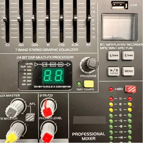 Ross MFX162 18-канальный аналоговый микшер, FX, MP3, Bluetooth