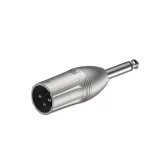 Roxtone RA2XMJM Переходник 3-контактный XLR "папа" - Jack 6,3 мм моно