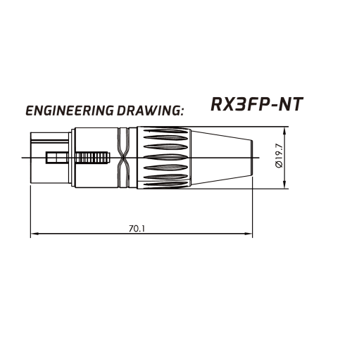 Roxtone RX3FP-NT Разъем кабельный XLR(3) «мама»