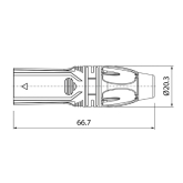 Roxtone RX3M-NG Разъем кабельный XLR(3) «папа»