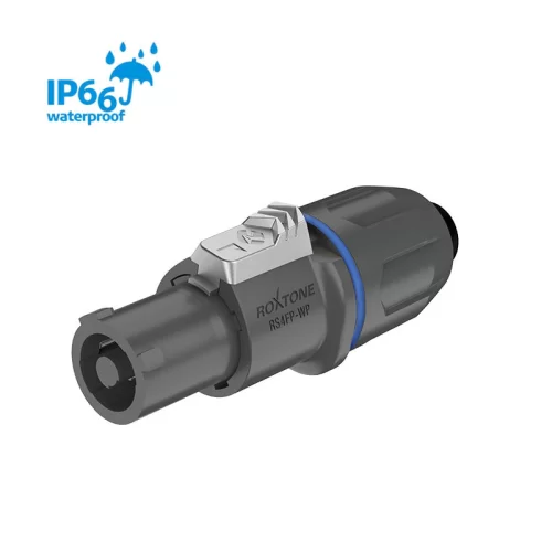 Roxtone RS4FP-WP-Blue Разъем Speakon, 4-контактный, "мама", IP66