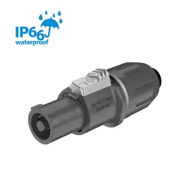 Roxtone RS4FP-WP-Grey Разъем Speakon, 4-контактный, "мама", IP66