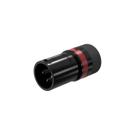 Roxtone LX3MH-Black/Red Разъем угловой XLR "папа" 3-х контактный