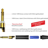 Roxtone PJ2X-SG-PURE Разъем Jack 1/4'' (6,3 мм) моно с функцией бесшумного отключения