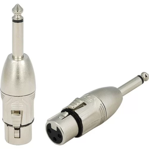 Roxtone RA2XFJM Переходник 3-контактный XLR "мама" - Jack 6,3 мм моно
