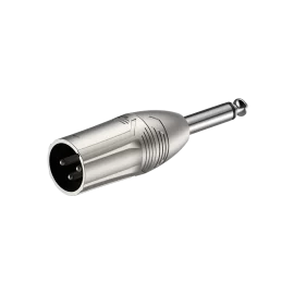 Roxtone RA2XMJM Переходник 3-контактный XLR "папа" - Jack 6,3 мм моно
