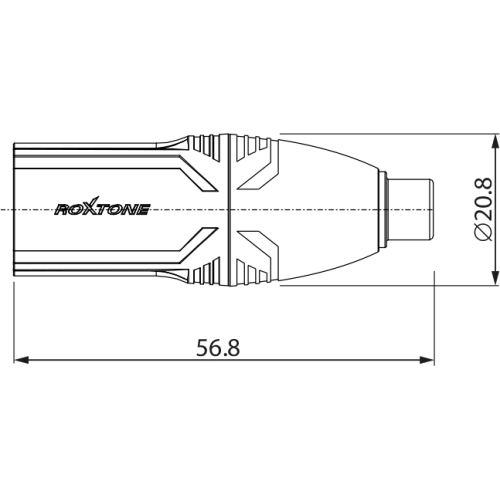 Roxtone RA2XMPF Переходник XLR (папа) – RCA (мама)