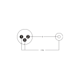Roxtone RA2XMPF Переходник XLR (папа) – RCA (мама)