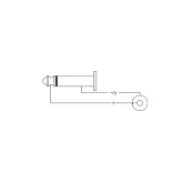 Roxtone RA3J3MJF Переходник 6.3mm stereo Male Jack, - 3,5mm Female Jack