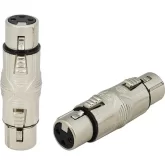 Roxtone RA3XFF Переходник 3-контактный XLR "мама" - 3-контактный XLR "мама"